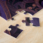 Tijger in paars legpuzzel (Zijkant)