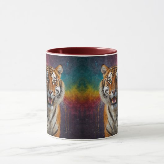 Tijger in portret mok (Midden)