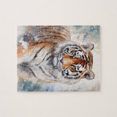 Tijger in Sneeuw Legpuzzel #1 (Horizontaal)