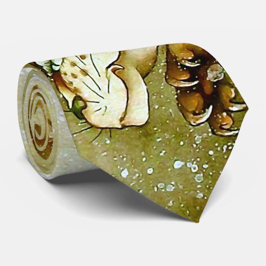 Tijger in Snow Hokusai Japanese Fine Art Stropdas (Opgerold)