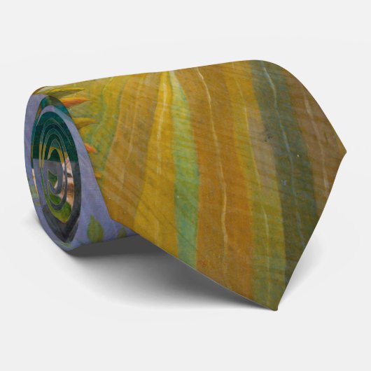 Tijger in Storm Tropisch bos Exotisch Oerwoud Stropdas (Opgerold)