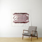 Tijger in vintage stijl wandkleed (In Situ (horizontaal))