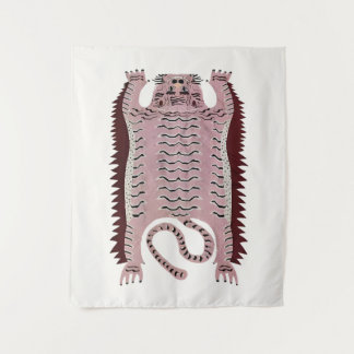 Tijger in vintage stijl wandkleed