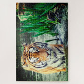 tijger in water legpuzzel (Verticaal)