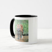 tijger in water mok (Voorkant links)