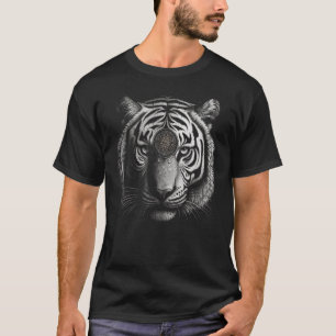 Tijger in Wit - Kunstwerk - Animal Art Tijger T-shirt