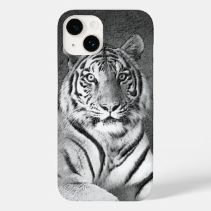 Tijger in zwart-wit Case-Mate iPhone 14 hoesje