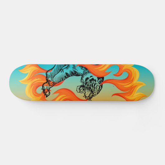 Tijger Inferno Persoonlijk Skateboard (Horizontaal)