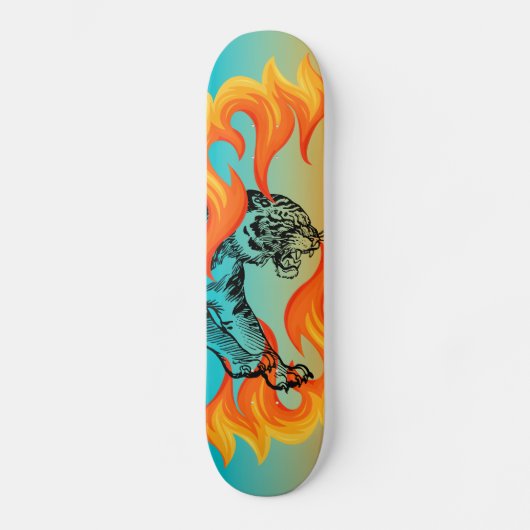 Tijger Inferno Persoonlijk Skateboard (Voorkant)