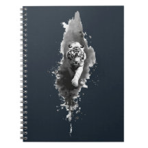 Tijger Inktwastop Donkere Kunst Notitieboek