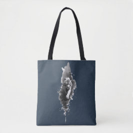 Tijger Inktwastree Dark Art Boodschappentas Tote Bag