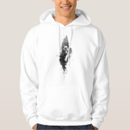 Tijger Inktwastreu Donkere Kunst Hoodie