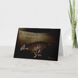 Tijger Inspirerend aanmoediging om de Race te runn Kaart