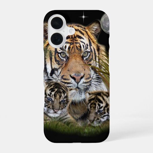 Tijger iPhone 16 Hoesje (Achterkant)