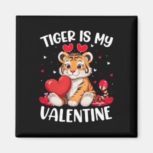 Tijger Is Mijn Valentijn Liefdes Hartjes Tijger Va Magneet