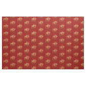 Tijger jaar goudrelig effect Symbool Zodiac F Stof (Fat Quarter)