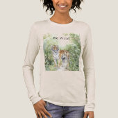 Tijger Jungle Be Wild Tri-Blend Shirt (Voorkant)