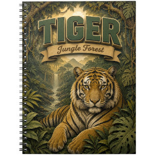 Tijger Jungle Bos POPCUT Notitieboek