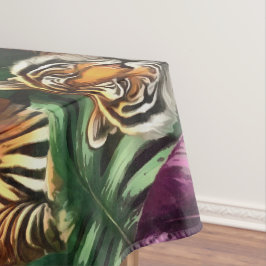 Tijger Jungle Droom Naadloos Oppervlaktepatroon Tafelkleed