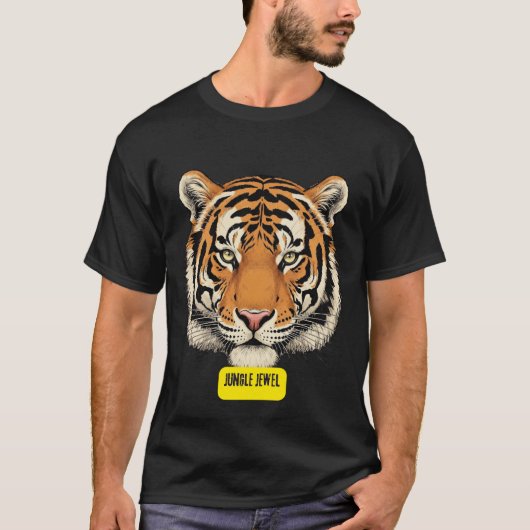 Tijger. Jungle Juwel T-shirt (Voorkant)