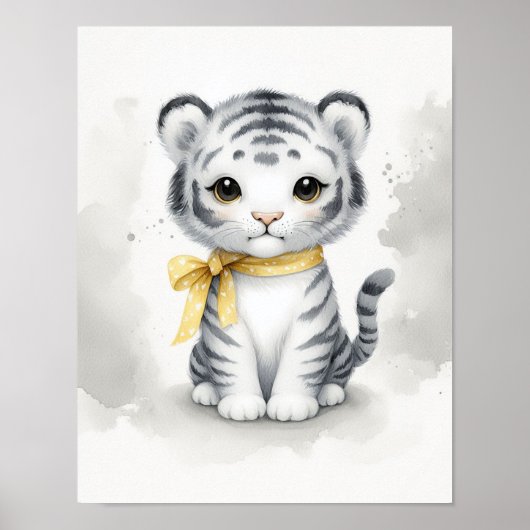 Tijger Jungle Nursery Muurkunst Poster (Voorkant)