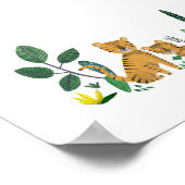 Tijger Jungle Safari babyspeelgoed Poster (Hoek)