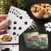 Tijger Jungle Schilderij Pokerkaarten (Insitu)
