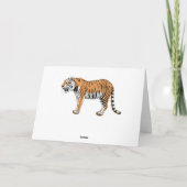 tijger kaart (Achterkant)