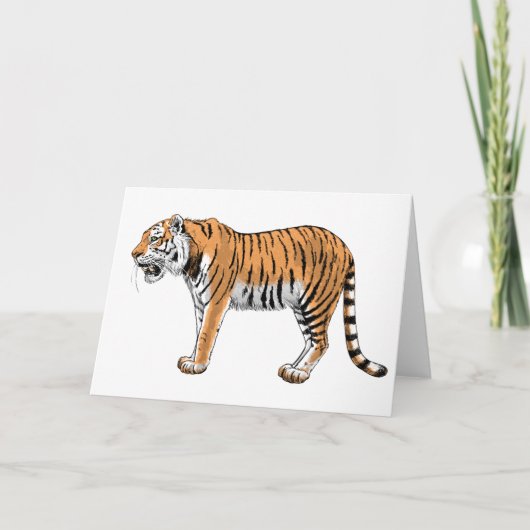 tijger kaart (Voorkant)