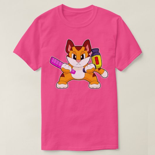 Tijger kam haardroger t-shirt (Design voorkant)