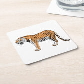 tijger kartonnen onderzetters (Schuin)