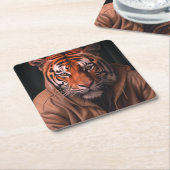 tijger kartonnen onderzetters (Schuin)