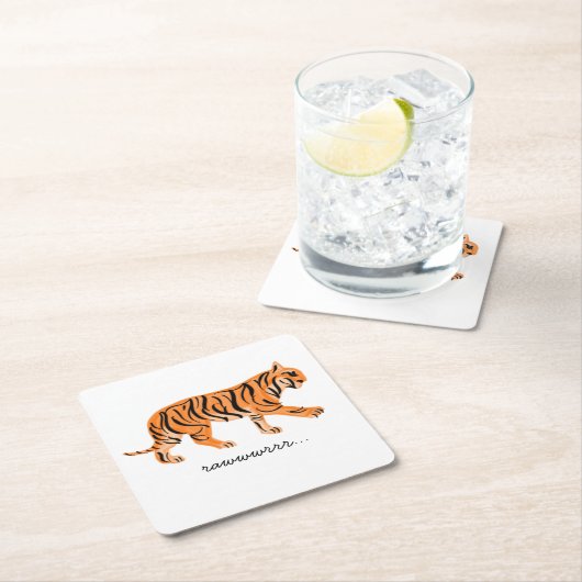 tijger kartonnen onderzetters (Insitu)
