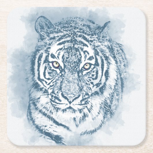 tijger kartonnen onderzetters (Voorkant)
