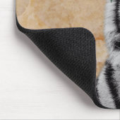 Tijger Kat Dier Zonnebloemen Boho Art Kleurrijk Muismat (Hoek)