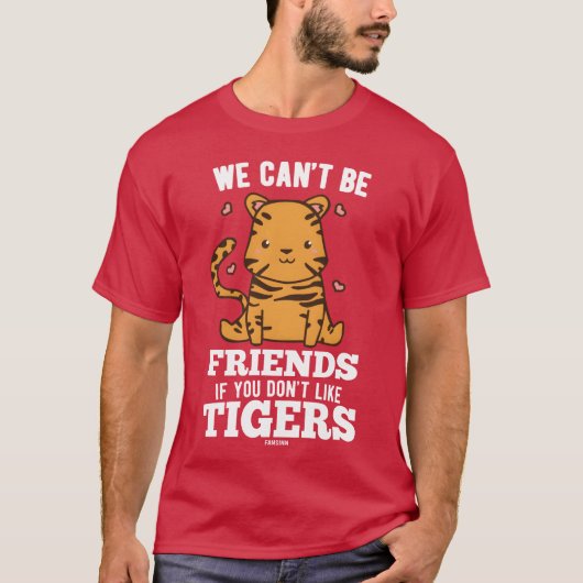 Tijger Kat Oerwoud Kat Dier grappig T-shirt (Voorkant)
