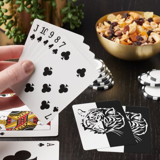 tijger / kat pokerkaarten (Insitu)