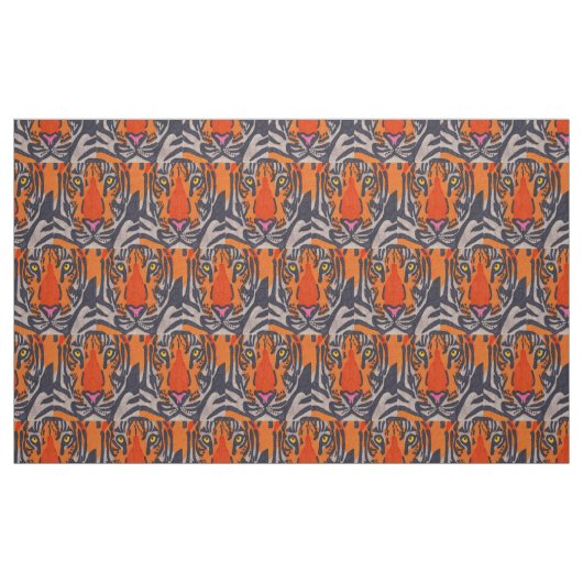 Tijger - Katoenen Twill Stof (Fat Quarter)