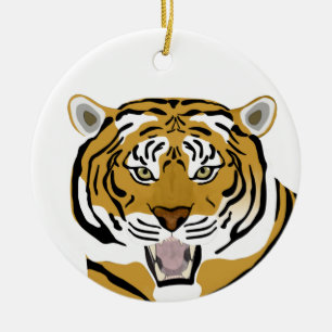 tijger keramisch ornament