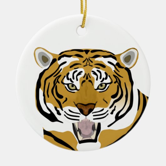Tijger Keramisch Ornament (Voorkant)