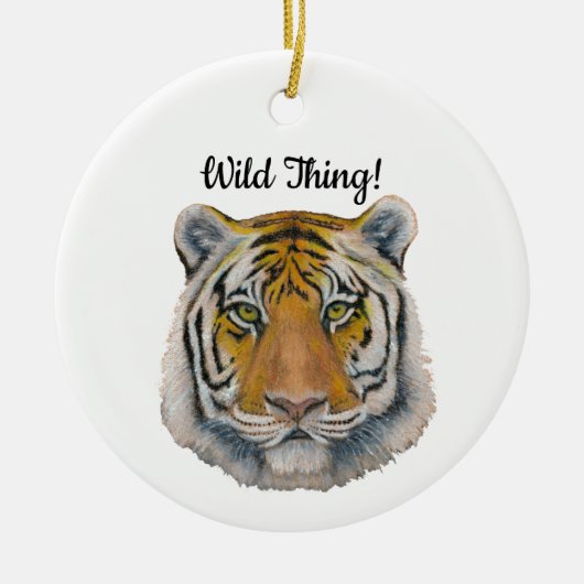 Tijger Keramisch Ornament (Voorkant)