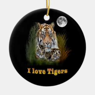 tijger keramisch ornament