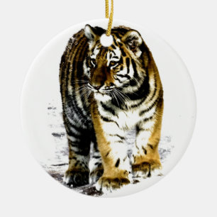 tijger keramisch ornament