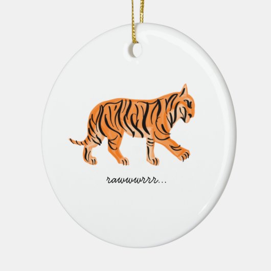 tijger keramisch ornament (Links)