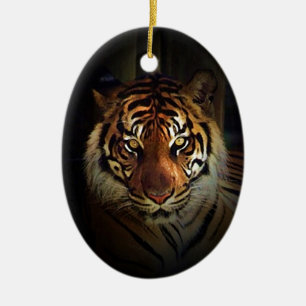 tijger keramisch ornament