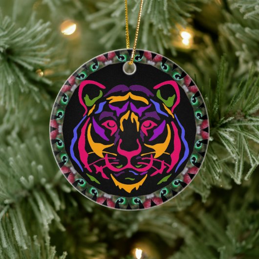 Tijger keramisch siermiddel ornament (Boom)
