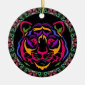 Tijger keramisch siermiddel ornament (Voorkant)