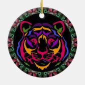 Tijger keramisch siermiddel ornament (Achterkant)