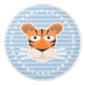 tijger keramische knop (Voorkant)