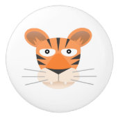 tijger keramische knop (Voorkant)